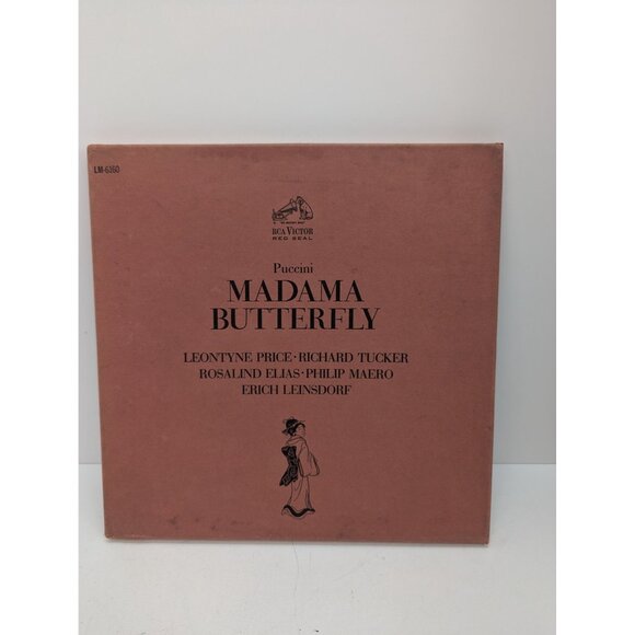 Puccini Madama Butterfly RCA Victor Red Seal LM-6160 3 Record Set with Booklet - Picture 1 of 12